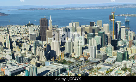 Aerial view of cityscape, San Francisco, California, United States Stock Photo