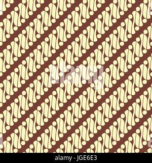 Batik Tradition Textile art from Indonesia Stock Vector