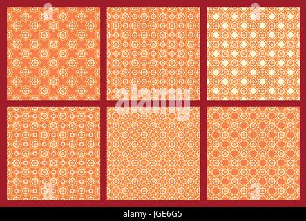 Six Islamic Pattern Stock Vector