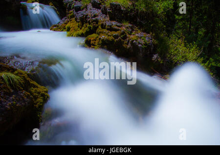 Waterfalls in Trentino, Italia Stock Photo