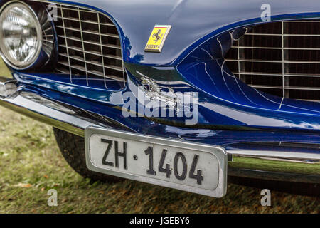 1962 Ferrari 250 GT SWB Bertone 'Shark Nose' front detail. 2017 Goodwood Festival of Speed, Sussex, UK. Stock Photo