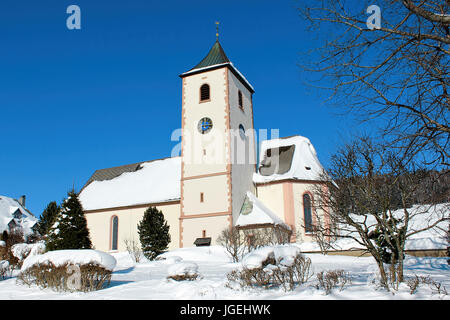 Winter in Breitnau in the Black Forest, Germany Stock Photo