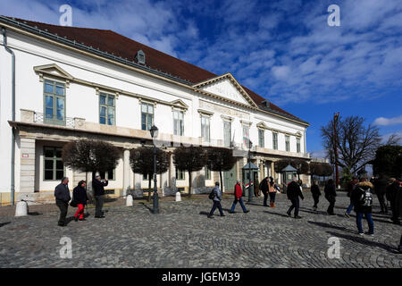 The Sandor Palace, seat of the president of Hungary, Castle Hill, Buda Palace, Budapest city, Hungary. Stock Photo