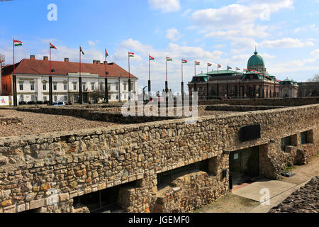 The Sandor Palace, seat of the president of Hungary, Castle Hill, Buda Palace, Budapest city, Hungary. Stock Photo