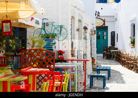 Messaria village on Kythnos island in Greece. Stock Photo