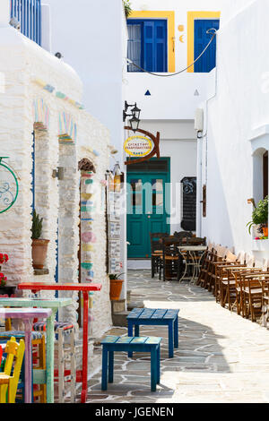 Messaria village on Kythnos island in Greece. Stock Photo