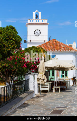 Messaria village on Kythnos island in Greece. Stock Photo