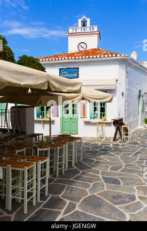 Messaria village on Kythnos island in Greece. Stock Photo