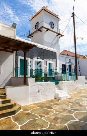 Messaria village on Kythnos island in Greece. Stock Photo