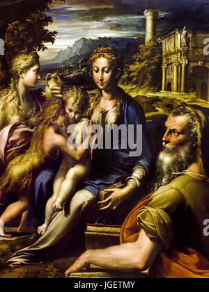 Madonna of San Zaccaria 1533 Parmigianino Mazzola ( Girolamo Francesco Maria Mazzola  ) 1503-1540 Italy Italian Stock Photo