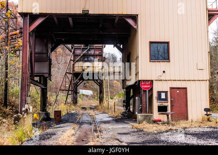 Coal tipples in Central Appalachia's coalfields. Stock Photo