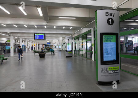 Interior of Broadmarsh Bus Station, Broad Marsh, Nottingham, England, UK Stock Photo