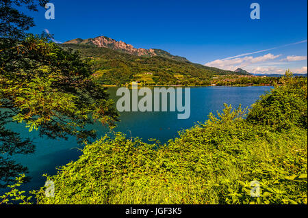 Italy Trentino Alta Valsugana Caldonazzo lake Stock Photo