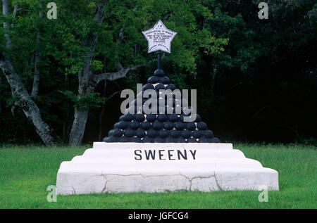 Sweeny monument, Shiloh National Military Park, Tennessee Stock Photo