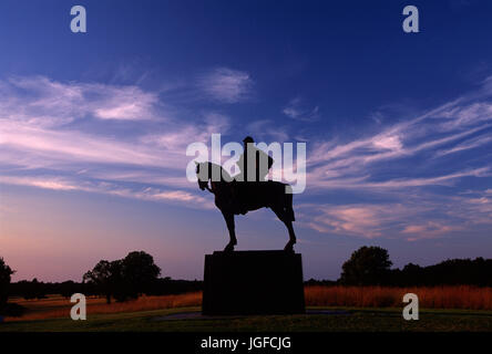 Stonewall Jackson statue, Manassas National Battlefield Park, Virginia Stock Photo