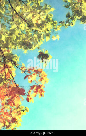 Painting of autumn Stock Photo