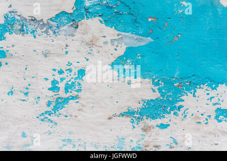 Old dirty wall with exfoliate paint, background Stock Photo