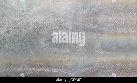 texured stained steel wall background Stock Photo
