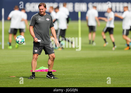 Leipzig, Germany. 6th July, 2017. Coach Ralph Hasenhuettl of Bundesliga soccer club RB Leipzig, photographed during the first training session at the RB training center in Leipzig, Germany, 6 July 2017. Photo: Jan Woitas/dpa-Zentralbild/dpa/Alamy Live News Stock Photo
