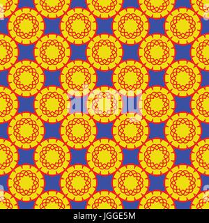 Abstract vector pattern on the blue background Stock Vector