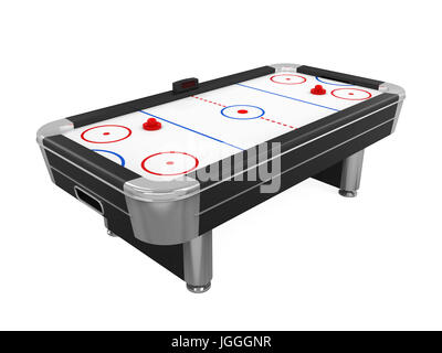 Air Hockey Table Isolated Stock Photo