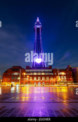 Blackpool; Tower; Comedy Carpet; Lancashire; UK Stock Photo