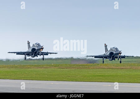 Raf Valley Anglesey Norht Wales Uk Hawk T2s Stock Photo