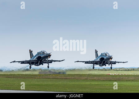 Raf Valley Anglesey Norht Wales Uk Hawk T2s Stock Photo