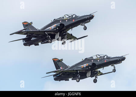 Raf Valley Anglesey Norht Wales Uk Hawk T2s Stock Photo