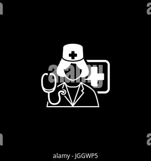 Doctor on duty icon Stock Vector Image & Art - Alamy