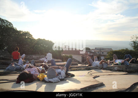 Cityscape, Cave Sao Thome, 2016, Center, city, São Tomé das Letras, Minas Gerais, Brazil. Stock Photo