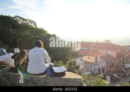 Cityscape, Cave Sao Thome, 2016, Center, city, São Tomé das Letras, Minas Gerais, Brazil. Stock Photo