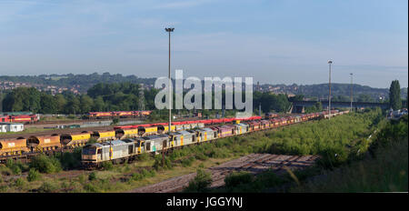 Withdrawn DB Cargo class 60 locomotive at Toton maintenance depot, Nottinghamshire Stock Photo