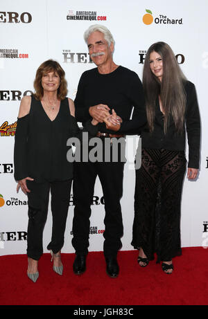 Premiere Of The Orchard's 'The Hero'  Featuring: Katharine Ross, Sam Elliott, Cleo Cole Elliott Where: Hollywood, California, United States When: 06 Jun 2017 Credit: FayesVision/WENN.com Stock Photo