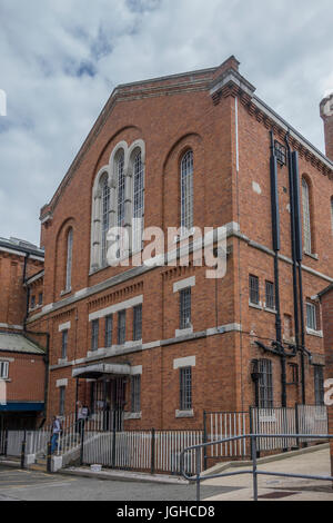 England, Dorset, Dorchester prison, main block with administrative offices & chapel Stock Photo