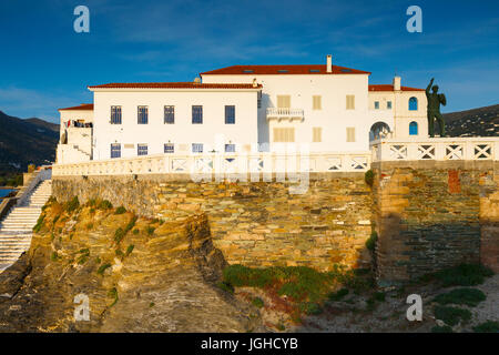 Chora of Andros island early in the morning. Stock Photo