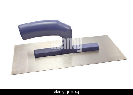 Finishing trowel isolated on white Stock Photo