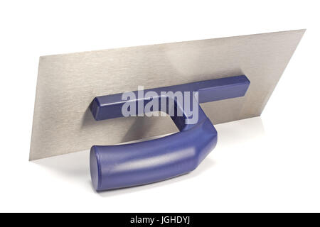 Finishing trowel isolated on white Stock Photo