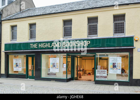 new independent bookshop booksellers - The Highland Bookshop - being fitted out the week before opening - Fort William, Scotland, UK Stock Photo