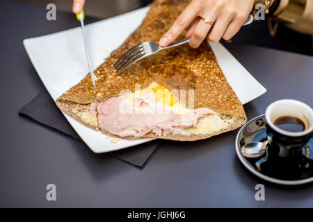 Galette french meal Stock Photo