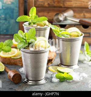 Classic mint julep cocktail Stock Photo