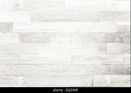 White wooden floor texture background Stock Photo