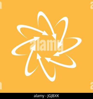 Creative Spiral, Circle, Geometric shape symbol Stock Vector