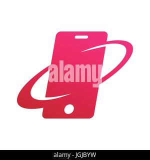 Mobile Phone Technology Business Symbol Design Stock Vector