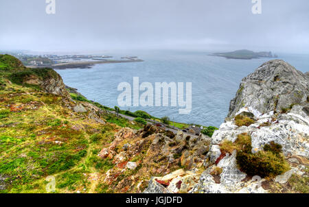 The Howth Cliff Walk outside of Dublin, Ireland. Stock Photo