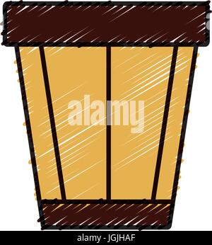 trash bucket icon  Stock Vector