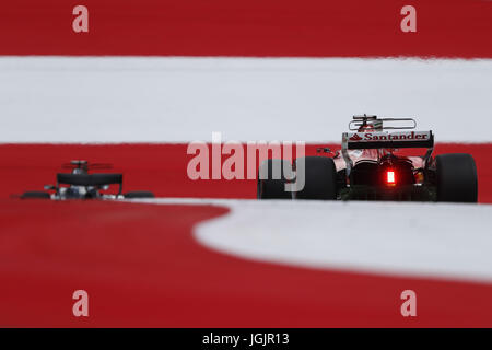 Spielberg, Austria. 7th July, 2017. LEWIS HAMILTON of Great Britain and ...