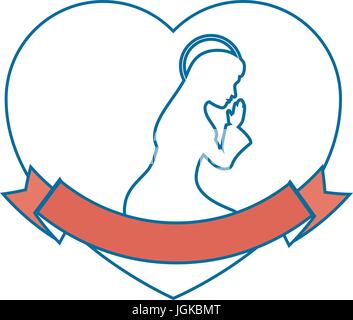 Christmas is love, Nativity Christian banner. Vector Christmas church ...