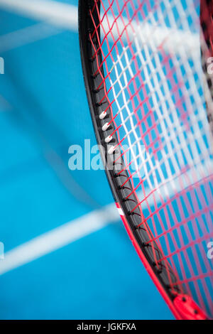 tennis racket and balls Stock Photo