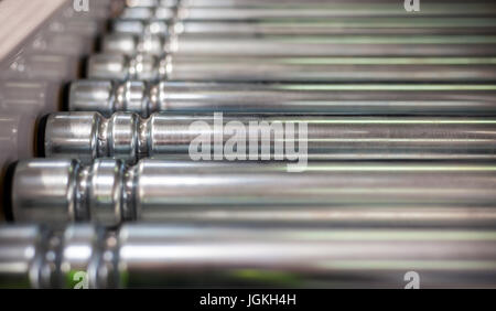 Abstract composition of manufacturing industrial machines for packaging. Stock Photo